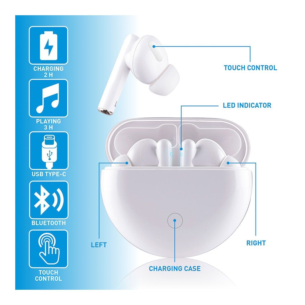 Auriculares earbuds bluetooth com ficha grundig - Image 3
