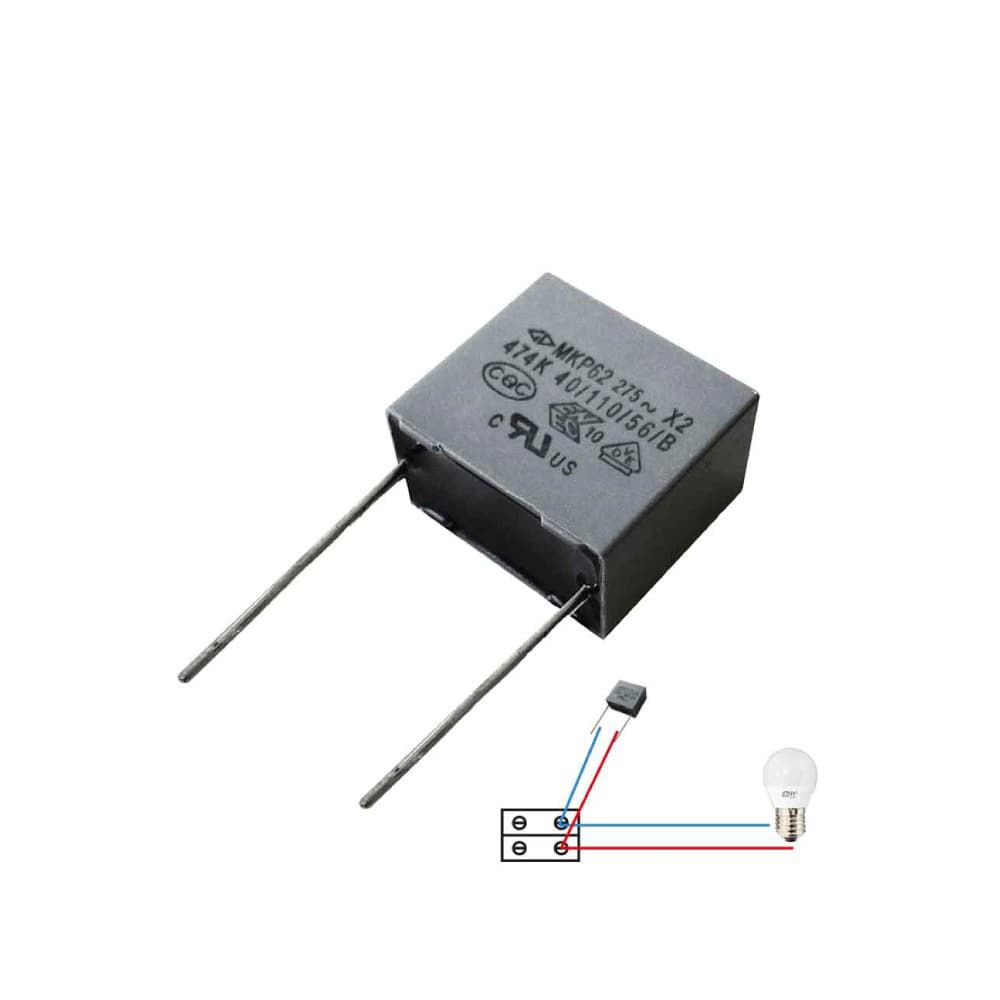 Condensador para lâmpada LED EDM