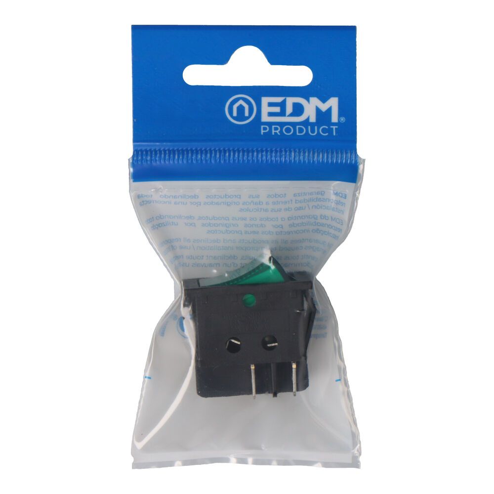 Interruptor bipolar 15a 250v verde (envasado) - Image 2