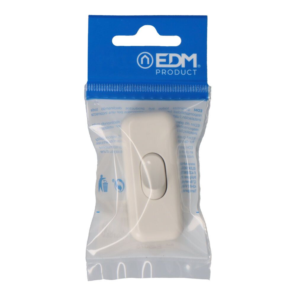 Interruptor de passagem 3A branco EDM (embalada) - Image 2