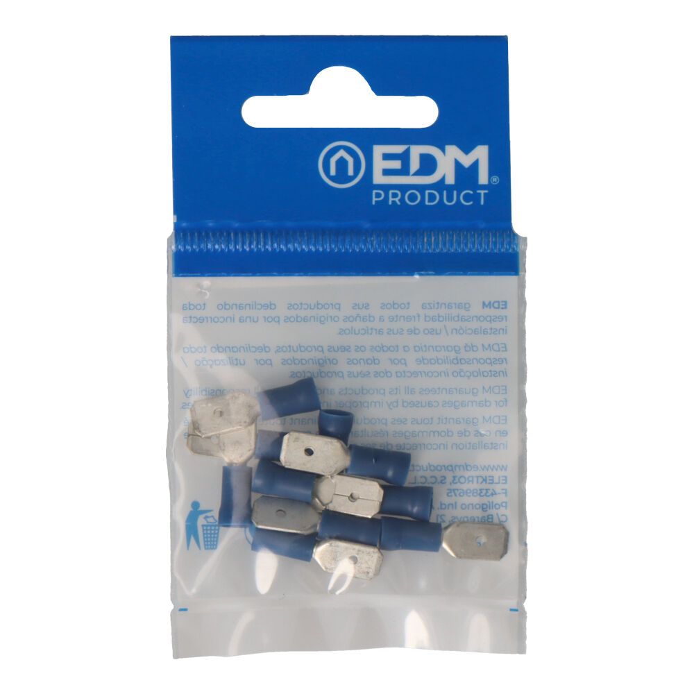 Terminal macho isolado 6,3 mm, blister 10 unidades - Image 2
