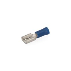 Terminal femea isolado 6,3 mm, blister 10 unidades