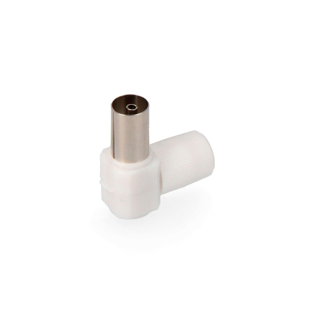 Ficha TV femea curva 9,5mm EDM embalada