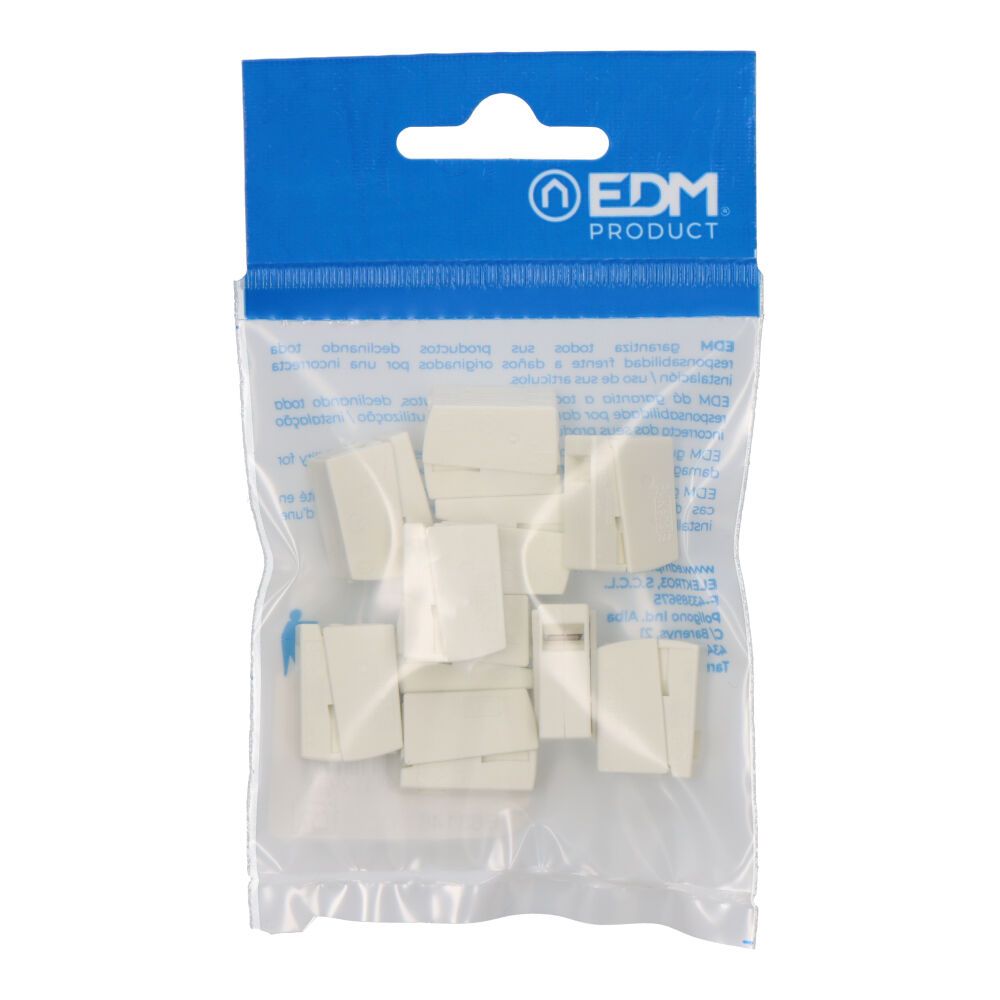 Conector rápido en linea presilla 3 vias, 2 rígidos + 1 rígido, semirígido o flexible, ø máximo 2,5 mm², blanco, 10 uds - Image 2