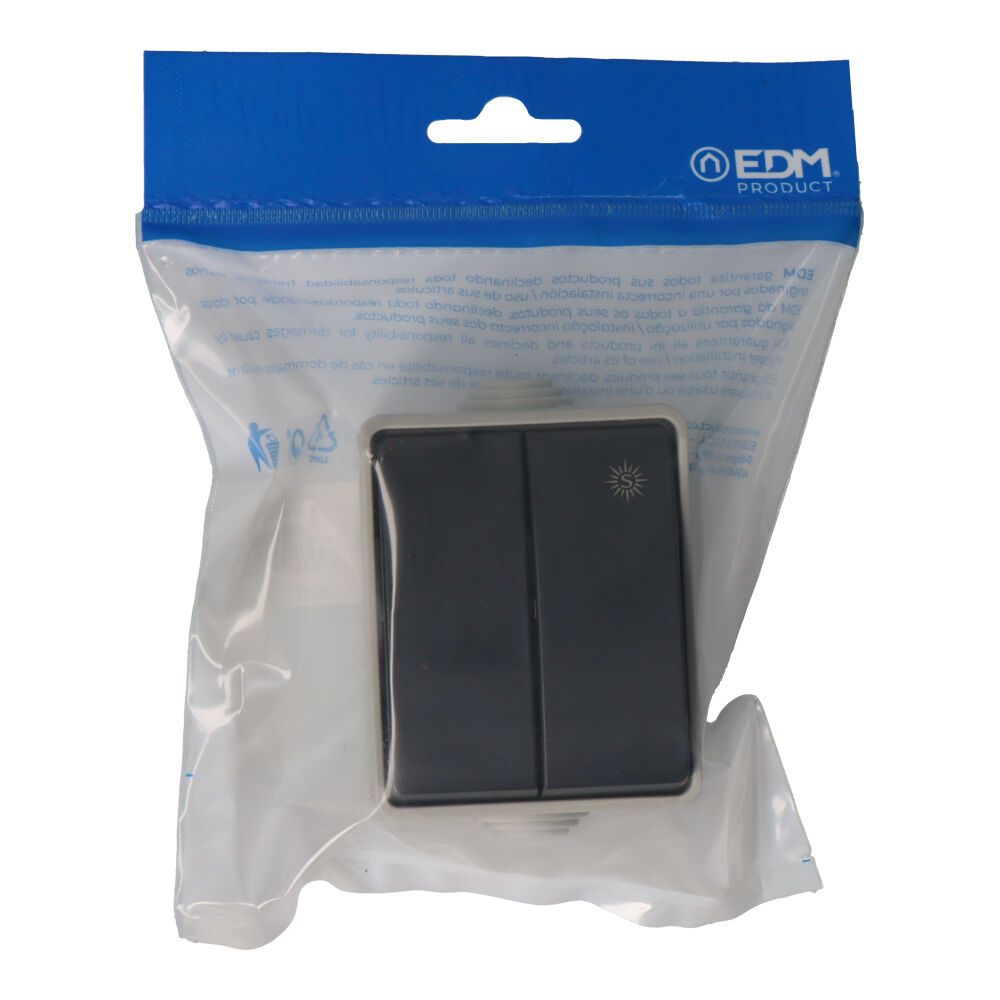 Comutador duplo estanque IP44 EDM 16A 250V - Image 2