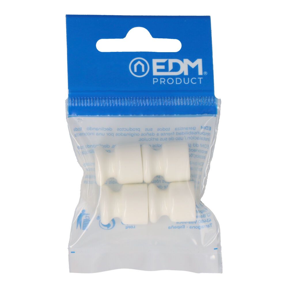 Isolador para cabo trançado embalado branco (4unid.) EDM - Image 2