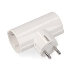 EDM Adaptador duplo 2p+e, 16a 250v~, branco (embalado)