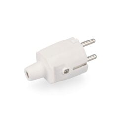 Plugue de borracha 10/16a ​​​​250v t/tl ip44 4,8mm branco (encolhível) edm