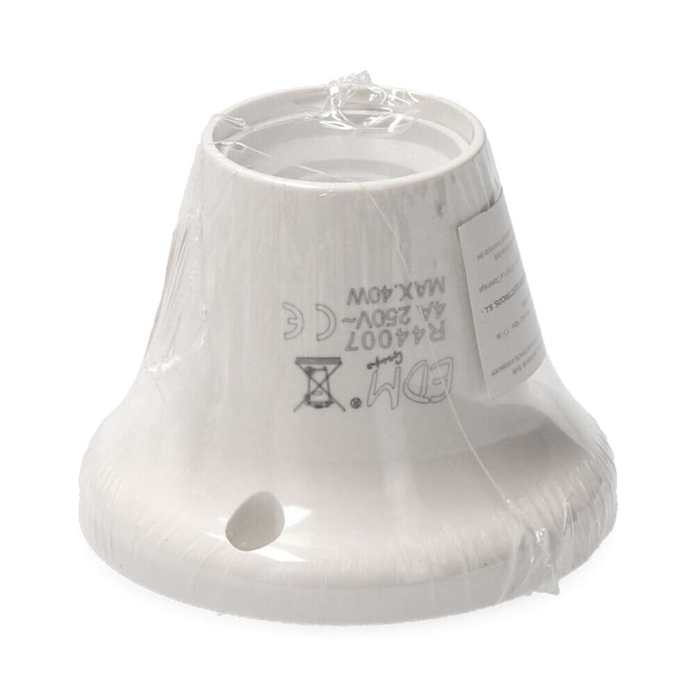 Porta-lâmpada E27, tomada reta, 4A 250V~, branco (retrácido) - Image 2