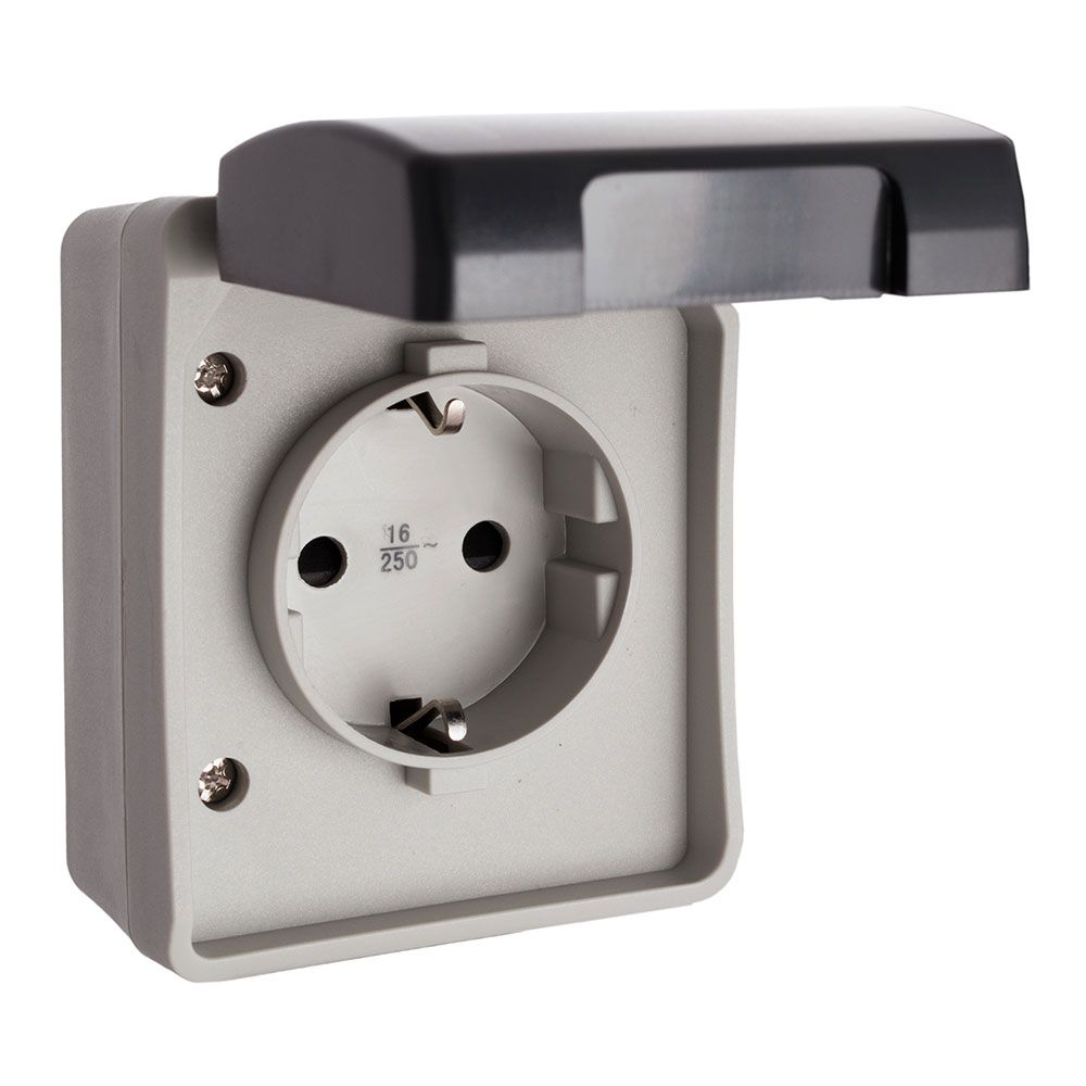 Tomada fixa estanque 2P+T 16A 250V~ IP44