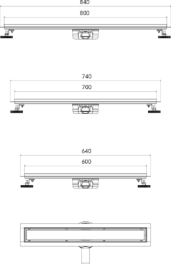 Calha de Duche T01