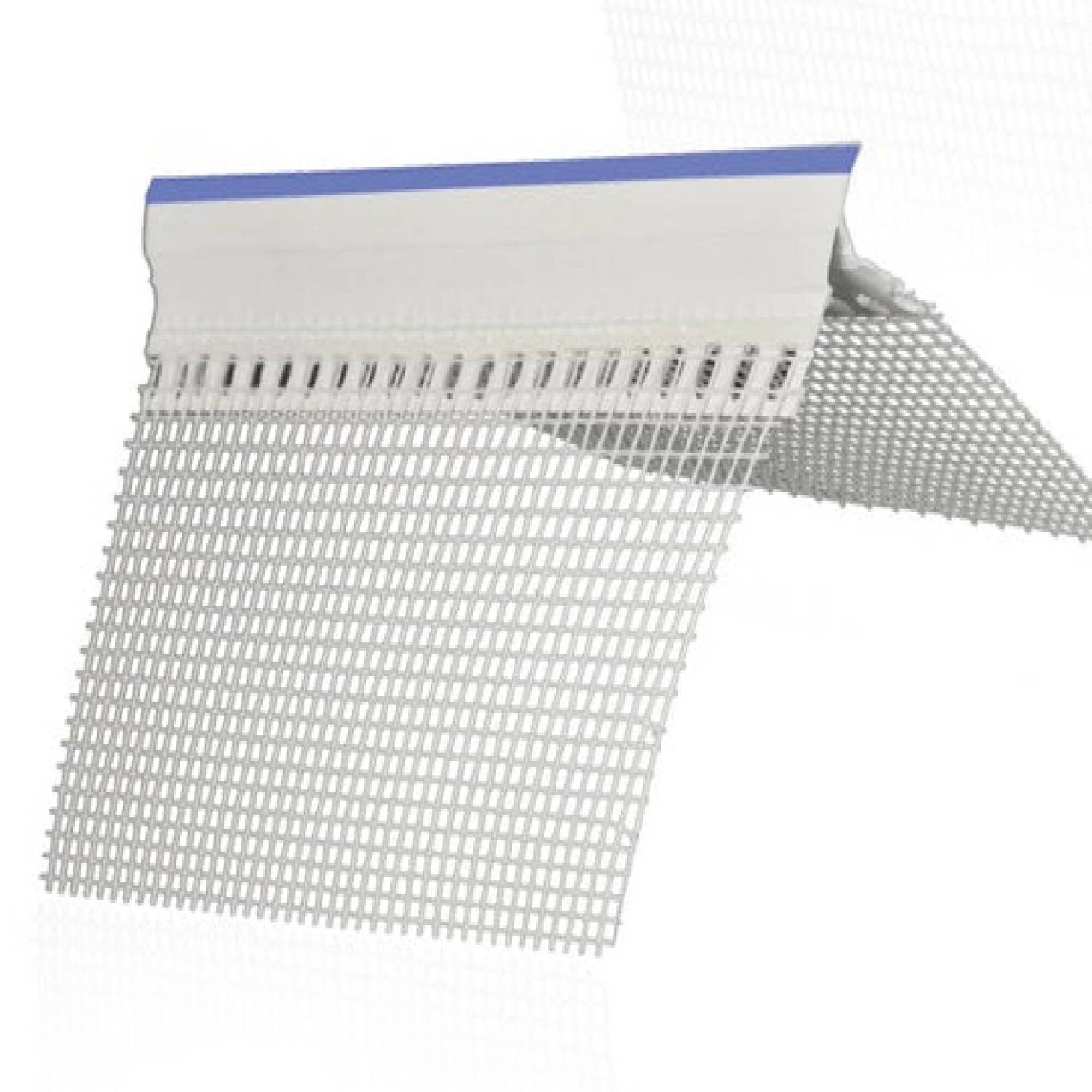 Perfil Pingadeira/Goteira em PVC com Rede 10X10cm ETICS