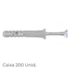 Parafuso c/Bucha TAPIT 6X40MM P/ Fixação Perfis de ETICS Telas Betuminosas e Sintéticas Cx. 200Unid.