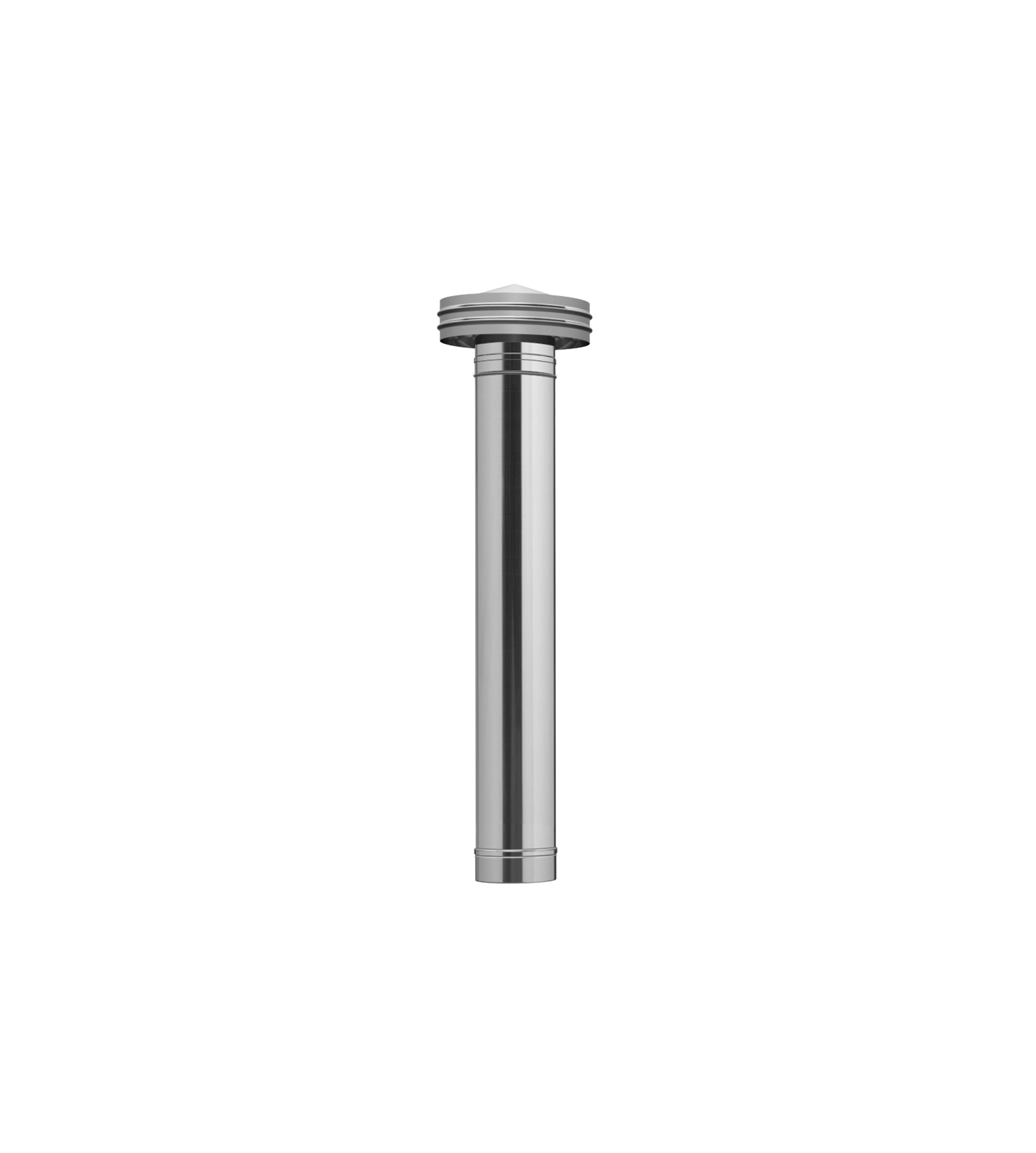 Tubo com chapéu em inox