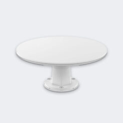Antena omnidirecional 360° TV amplificada TDT para caravanas e embarcações