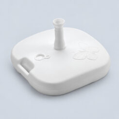 Base para chapéu-de-sol 16 l branco 44 x 44 x 12 cm
